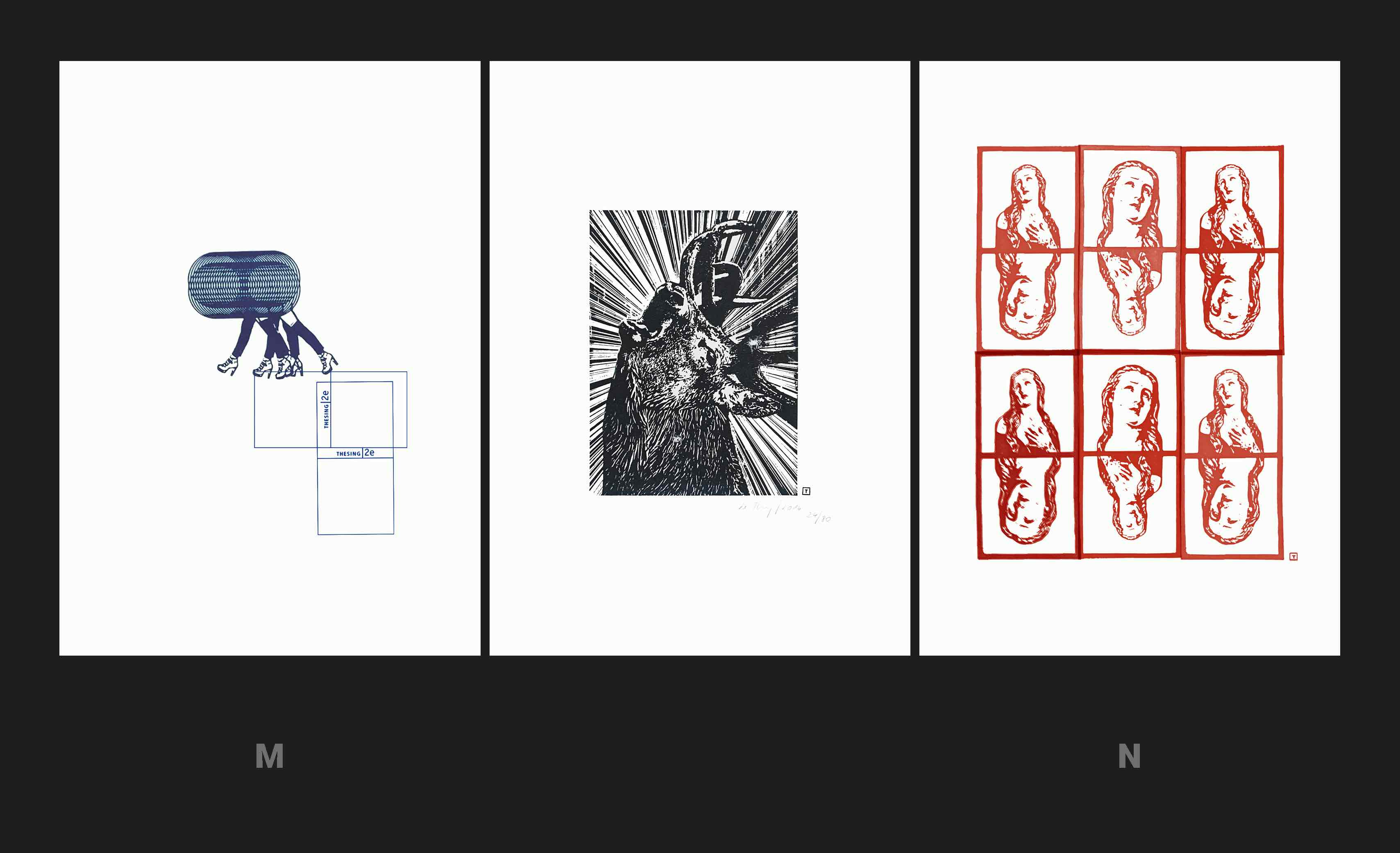 Design und Kunst Stempelmotive auf Papier